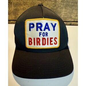 G/Fore Pray For Birdies Golf Hat Cap Men's Black Stretch Adjustable Snapback New